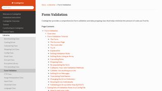 Form Validation — CodeIgniter 3.1.10 documentation