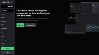 CodePen - Front End Developer Playground & Code Editor in the ...