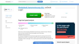 Access ithelpdesk.heromotocorp.biz. coDesk Login