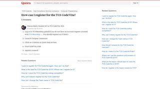 How to register for the TCS CodeVita - Quora