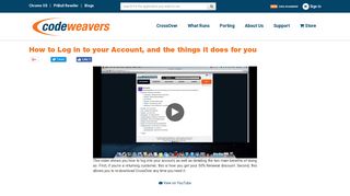 How to Log in to your Account, and the things it ... - CodeWeavers