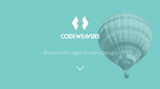 Codeweavers | Showroom Login Screen Design
