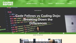 Code Fellows vs Coding Dojo: Breaking Down the Differences