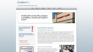 CodoniX EHR for Urgent Care