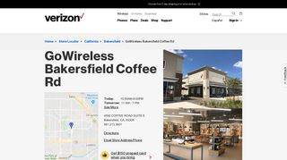 Verizon Wireless at Go Wireless Bakersfield Coffee Rd CA
