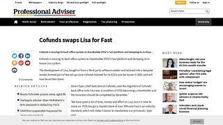 Cofunds swaps Lisa for Fast - Professional Adviser