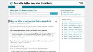 How do I log in to Cognella Active Learning? : Cognella Active ...