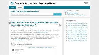 How do I sign up for a Cognella Active Learning account as an ...