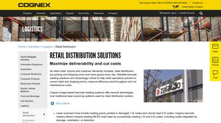 Retail Distribution Solutions - Logistics | Cognex