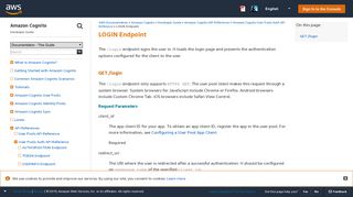 LOGIN Endpoint - Amazon Cognito - AWS Documentation