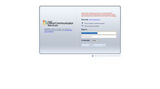 Microsoft Office Communicator Web Access