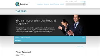 Privacy Agreement - Sign in to Cognizant