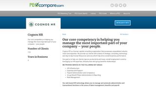 Cognos HR Services - PEO