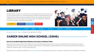 Career Online High School (COHS) - Broward County!