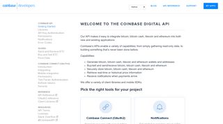 Coinbase Digital Currency API - Coinbase Developers