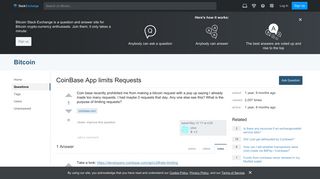 coinbase.com - CoinBase App limits Requests - Bitcoin Stack Exchange