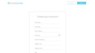 Register Account | CoinCorner