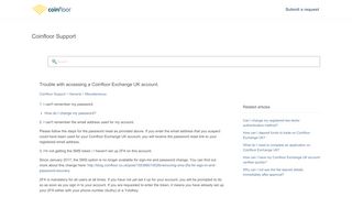 Trouble with accessing a Coinfloor Exchange UK account. – Coinfloor ...