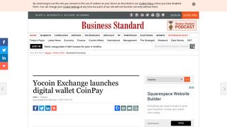 Yocoin Exchange launches digital wallet CoinPay | Business Standard ...