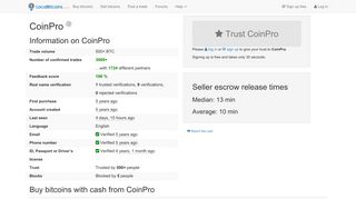 CoinPro on LocalBitcoins.com