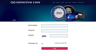 Infinitum Coin Login
