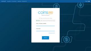 Sign in to Coins Pro | From Coins Asia - Coins.ph