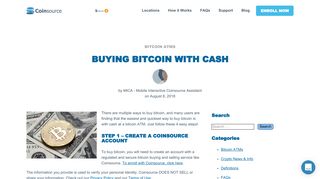 Buying Bitcoin with Cash - Coinsource