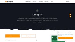 Coin.Space - Web - Choose your wallet - Bitcoin - Bitcoin.org