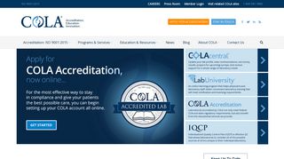 COLA - Laboratory Accreditation Program Bureau - CLIA Certification