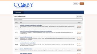 Colby Community College: Our Opportunities