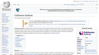 Colchester Institute - Wikipedia