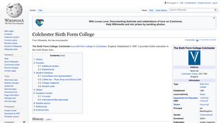 Colchester Sixth Form College - Wikipedia