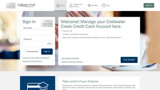 Coldwater Creek Credit Card - Manage your account - Comenity