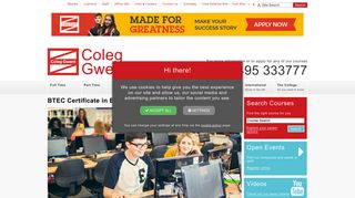 BTEC Certificate in Business and ICT Level 1 | Coleg Gwent