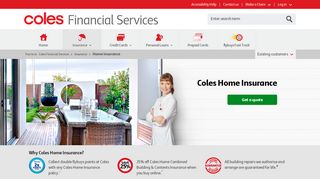 Home Insurance Quote - Coles Home Insurance