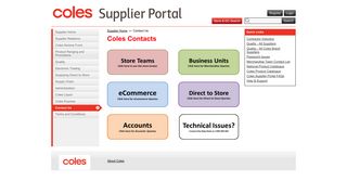 Contact Us - Coles Supplier Portal