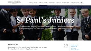 St Paul's Juniors - Colet Court - St Paul's School