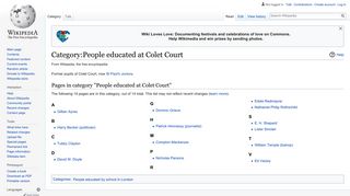 Category:People educated at Colet Court - Wikipedia