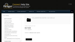 Paragon Help - Collaboration Center - Buy Side