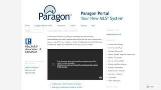 Collaboration Center | Paragon Portal
