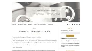 Are you on Collarspace? Read this | Domme Chronicles