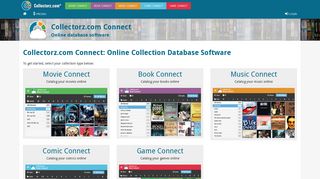 Online database software » Collectorz Connect