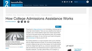 How College Admissions Assistance Works - Money | HowStuffWorks
