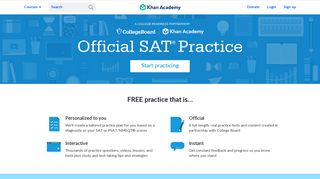 Official SAT® Practice | Khan Academy