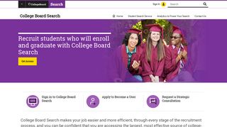 The College Board: Recruit Students With College Board Search