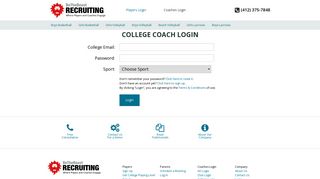 College Coach Login | BTB Recruiting