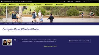 Compass Parent/Student Portal - Fountain Gate Secondary College