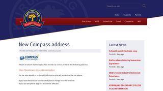 New Compass address - News - Kurunjang Secondary College ...