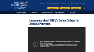 How SNHUs College for America empowers working adults to succeed