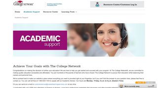 Academic Support - The College Network